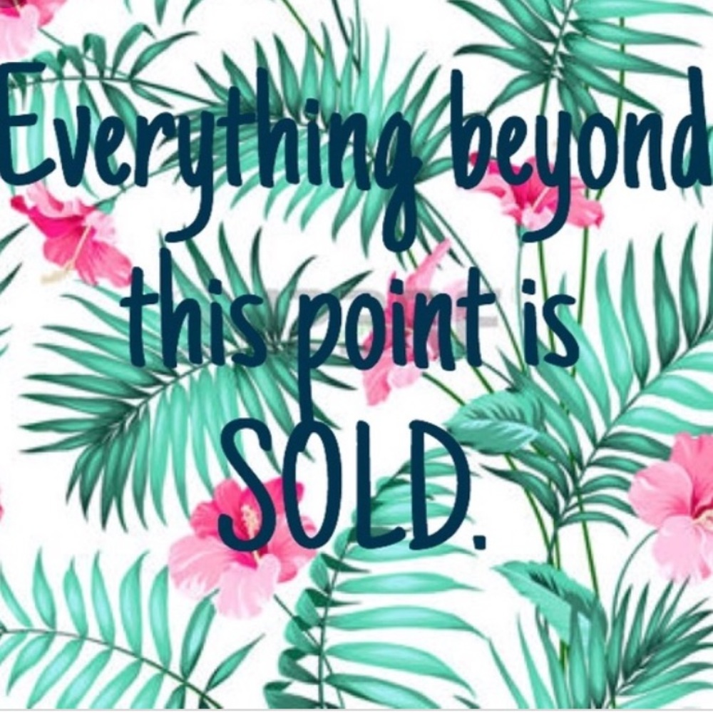 SOLD ITEMS ⬇️⬇️⬇️